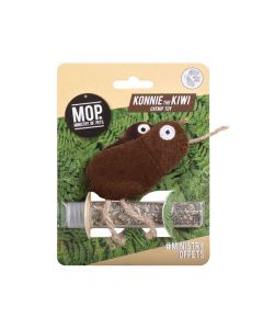 MOP Konnie the Kiwi Catnip Toy with Catnip Tube