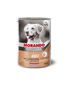 Morando Professional Pate with Chicken and Liver Adult Dog Canned Food  - 400 g
