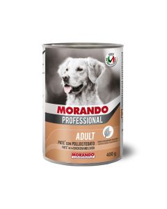 Morando Professional Pate with Chicken and Liver Adult Canned Dog Food  - 400 g