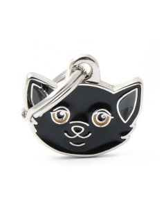 MyFamily European Shorthair Cat ID Tag - Black