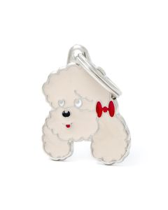 MyFamily Friends Apricot Poodle Dog ID Tag