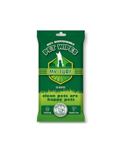 My Turf Biodegradable Bamboo Pet Wipes - 25 counts