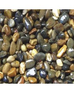 Natural Color Aquarium Gravel 6-9mm - Brown and Black Sand