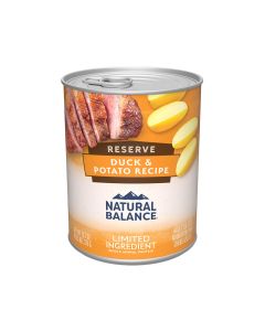 Natural Balance Limited Ingredient Duck and Potato Recipe Canned Dog Food - 368 g - Pack of 12