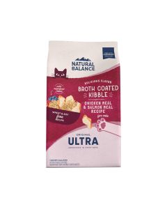 Natural Balance Original Ultra Broth Coated Chicken and Salmon Meal Formula Dry Cat Food - 2.72 Kg