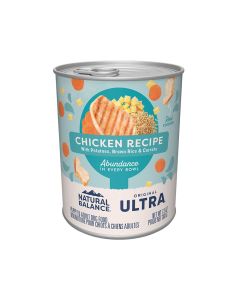 Natural Balance Original Ultra Chicken Recipe with Potatoes Brown Rice and Carrots Canned Dog Food - 368 g - Pack of 12