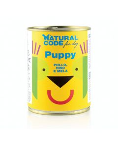 Natural Code Puppy Chicken Rice and Apple Canned Dog Food - 400 g