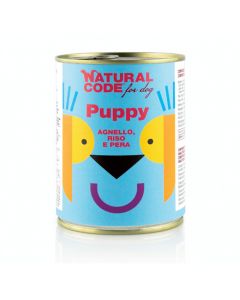 Natural Code Puppy Lamb Rice and Pear Canned Dog Food - 400 g