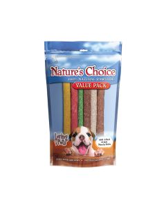 Nature’s Choice 12" Assorted Munchy Sticks Value Pack