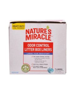 Natures Miracle Odor Control Litter Box Liners - Large - 7 Counts