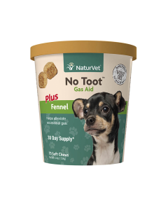 NaturVet No Toot Gas Aid Soft Chew Cup, 70 ct