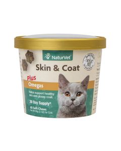 Naturvet Skin & Coat Plus for Cat, 60 ct