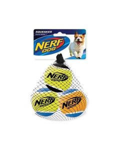 Nerf Dog Squeak Tennis Balls - 3 Pcs