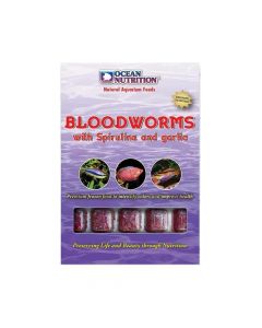 Ocean Nutrition Bloodworms with Spirulina and Garlic, 100g