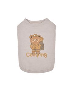 Olchi Camping Dog T-Shirt - Beige