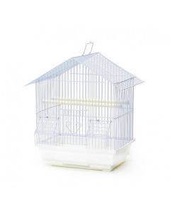 Pado Slanted Roof Bird Cage with Feeders - 30L x 23W x 39H cm