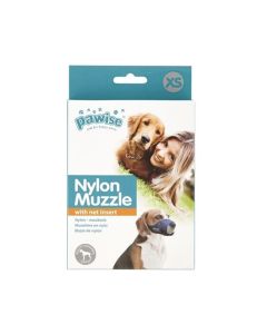 Pawise Adjustable Nylon Muzzle With Net Insert, Xsmall