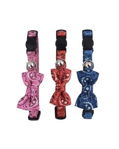 Pawise Cat Collar with Bowknot, Assorted Colors