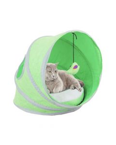 فراش بتصميم خيمة قابلة للطي للقطط من باوايز