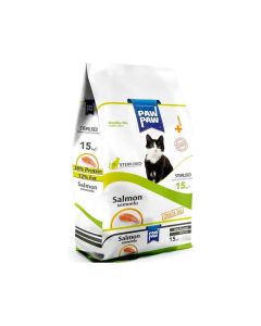 Pawpaw Salmon Sterilized Adult Cat Dry Food - 15 kg