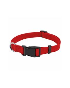 Pet Expert Adjustable Nylon with Quadlock Buckle Dog Collar - Red