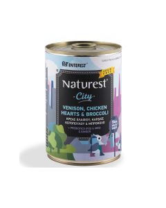 Pet Interest Naturest City Venison Chicken and Broccoli Canned Dog Food - 400 g