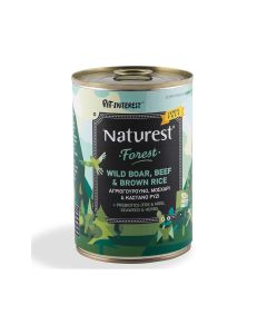 Pet Interest Naturest Forest Wild Boar Beef and Brown Rice Canned Dog Food - 400 g