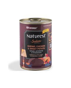 Pet Interest Naturest Salon Shrimps Chicken and Sweet Potato Canned Dog Food - 400 g