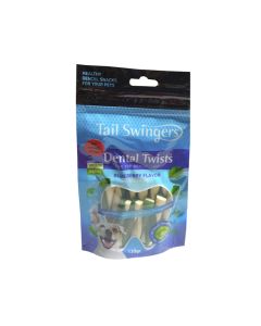 Pet Interest Tail Swingers Dental Twists Blueberry Small Dog Treats - 130 g