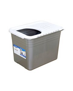 Petmate Top Entry Litter Pan for Cat - 20L x 15W x 15H Inch