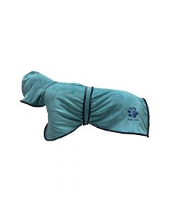 Pets-Care Bath Set with Robe and Towel for Dogs - Sea Green