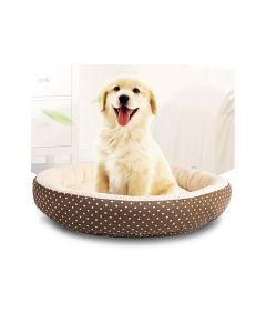 Pets.Love.Earth Round Pet Bed - Beige