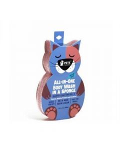 Pets Republic All-in-One Body Wash Cat Shape Sponge