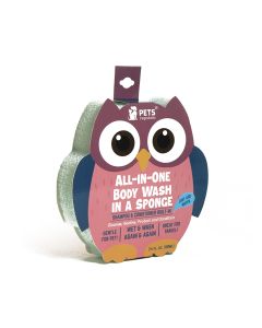 Pets Republic All-in-One Body Wash Owl Shape Sponge