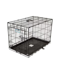 Precision ProValu 1 Door Wire Dog Crate - Black - 30L x 19W x 21H cm