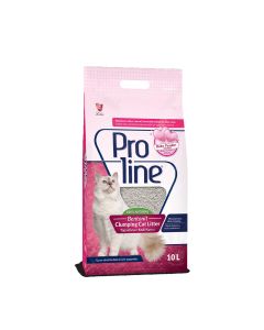 Proline Bentonite Clumping Cat Litter Baby Powder - 10 Liter