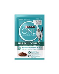 Purina One Hairball Control with Chicken in Gravy Adult Cat Food Pouch - 70 g - Pack of 12