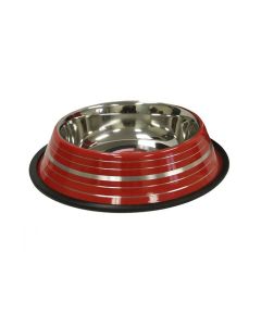 Raintech Stainless Steel Colored with Silver Lining Dog Bowl - 30.5 cm