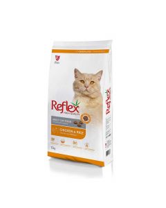 Reflex High Quality Adult Chicken & Rice Dry Cat Food, 15 Kg