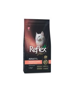 Reflex Plus Anti-Hairball with Salmon Adult Dry Cat Food - 1.5 kg