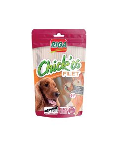 Riga Chick'Os Filet Chicken Dog Treats - 100g