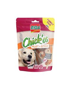 Riga Chick'Os Filet + Stick Chicken Dog Treats - 75 g