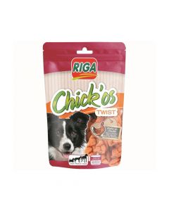 Riga Chick'Os Twist Dog Treats - 80 g