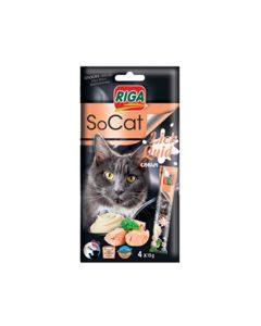Riga SoCat Lick Quid Snack Tuna Lickable Cat Treats - 56 g - 4 Pcs