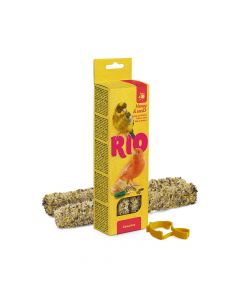عيدان بالعسل والبذور للكناري من ريو، 80 جرام، 2 قطعة