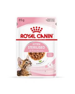 Royal Canin Feline Health Nutrition Kitten Sterilised Gravy Pouches, 85g