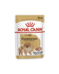 Royal Canin Breed Health Nutrition Pomeranian Dog Food Pouch - 85 g - Pack of 12
