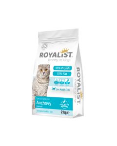 Royalist Anchovies Adult Dry Cat Food - 2 kg