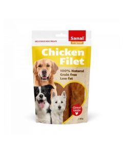 Sanal Chicken Filet Dog Treat, 80g