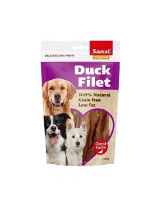 Sanal Duck Filet Dog Treat, 80g